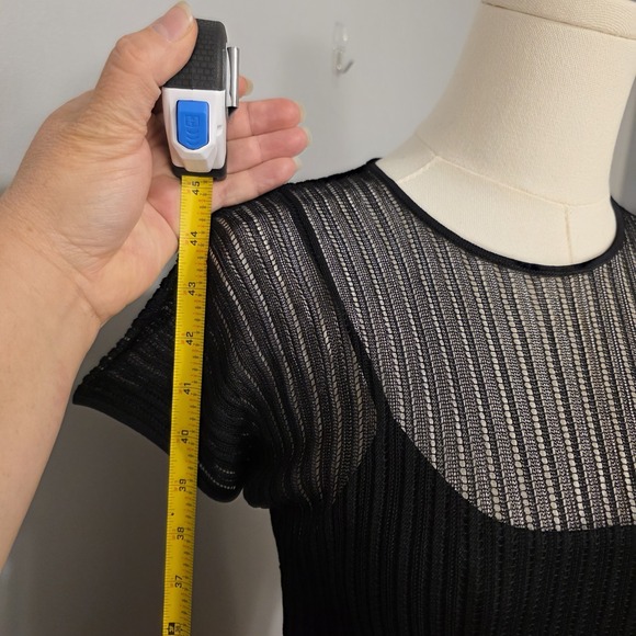 Ralph Lauren Purple Label Sheer Cap Sleeve Day Dress Size XXS Black $2,990 - Picture 6 of 7